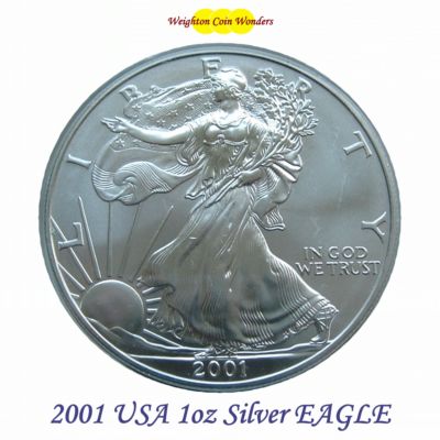 2001 1oz Silver American Eagle